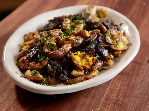 Crispy Smooshed Potatoes