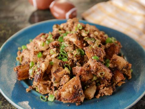 Spiced Mustard Hash Browns