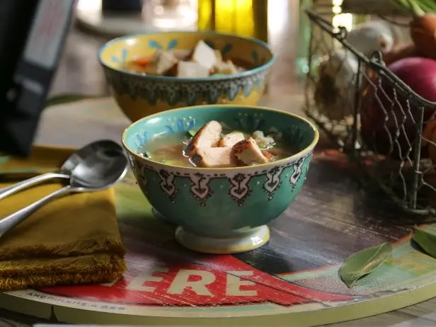 Grilled Chicken Vegetable Soup Recipe | Valerie Bertinelli | Food Network