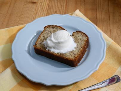 Jeff Mauro's Bananas Foster Banana Bread is seen on the set of Food Network's The Kitchen, Season 7.