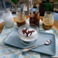 Marcela Valladolid's Sundae Sauces are seen on the set of Food Network's The Kitchen, Season 7.