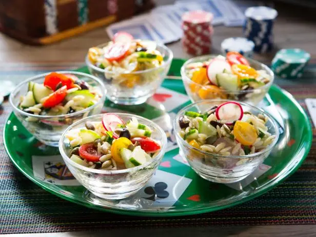 Orzo Salad with Grape Tomatoes and Radishes Recipe | Valerie Bertinelli | Food Network