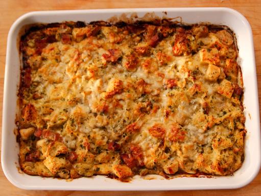 Herb & Apple Bread Pudding Recipe | Ina Garten | Food Network