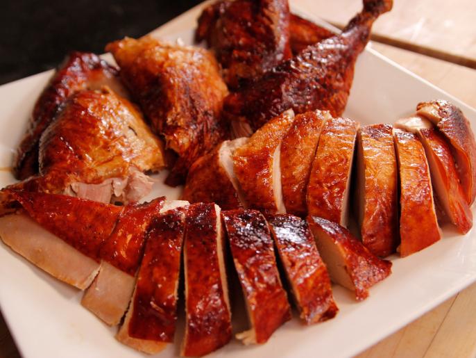 How To Smoke A Turkey On A Grill Smoked Whole Turkey Recipe Recipe Bobby Flay Food Network