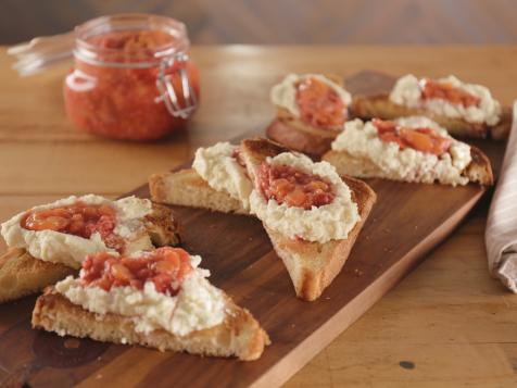 Whipped Ricotta Toast with Quick Peach-Raspberry Jam