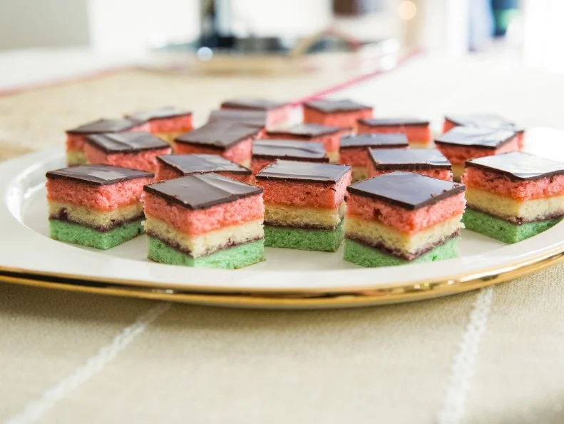 Valerie Bertinelli's Neapolitan cookie dessert as seen on Food Network’s Valerie’s Home Cooking, Season 1