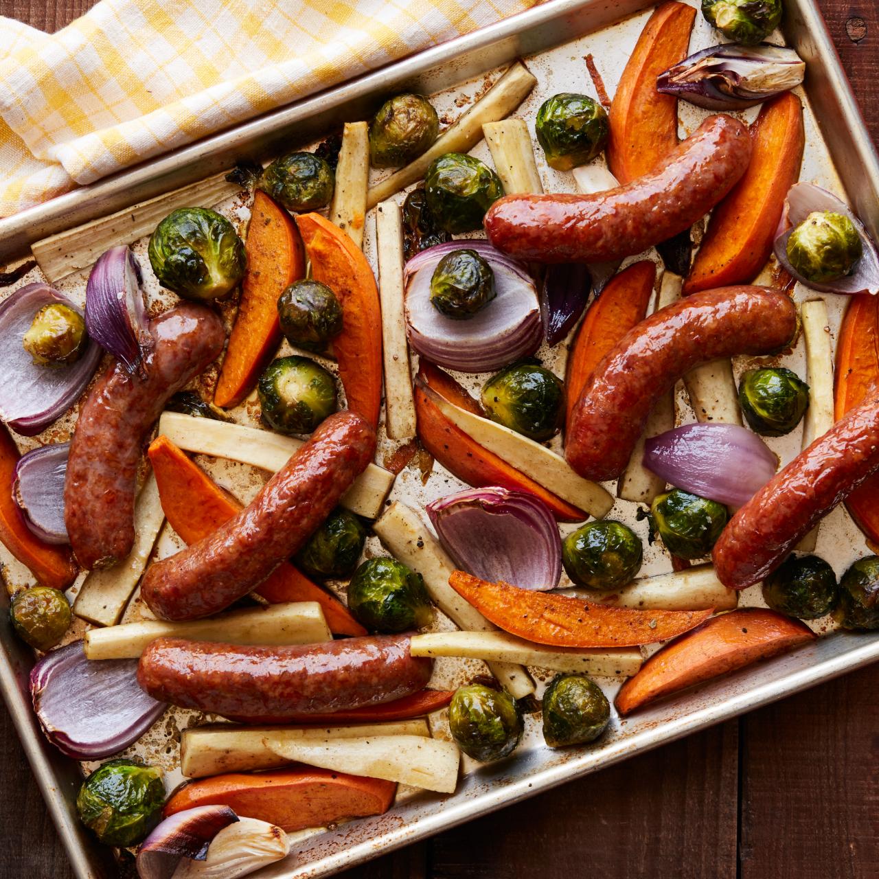 Sheet Pan Sausage and Veggies (10 Minute Prep)