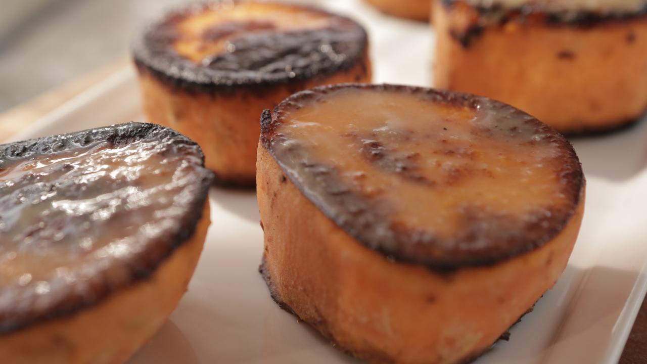 Miso-Seared Sweet Potatoes