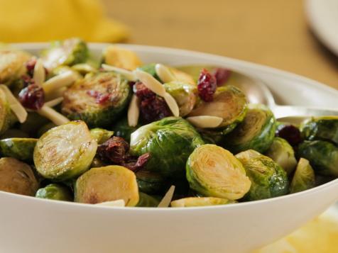 Brussels Sprouts with Dried Cranberries and Almonds