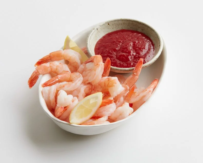 FNK 15 MICROWAVE TRICKS MIDNIGHT SHRIMP COCKTAIL Food Network Kitchen Food Network Microwave, Shrimp, Cocktail Sauce