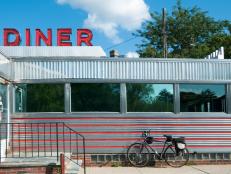 Diner with Bicycle