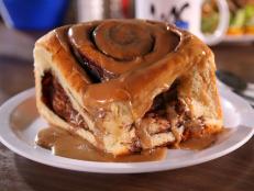 <p>This spot won Guy over with its heaping portions of comfort food. The massive cinnamon rolls are made from a buttery dough that comes bathed in a decadent glaze that Guy calls &ldquo;maple madness.&rdquo; And one monster of a sandwich comes piled with cheese-smothered slices of roast beef, mushrooms and bacon.</p>