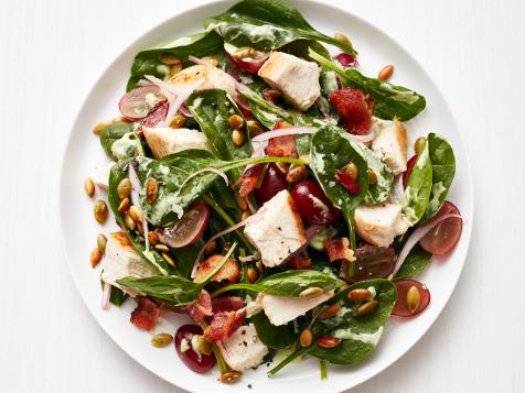 Spinach-Bacon Salad with Chicken