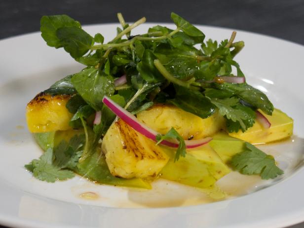 Avocado, Watercress and Grilled Pineapple Salad_image
