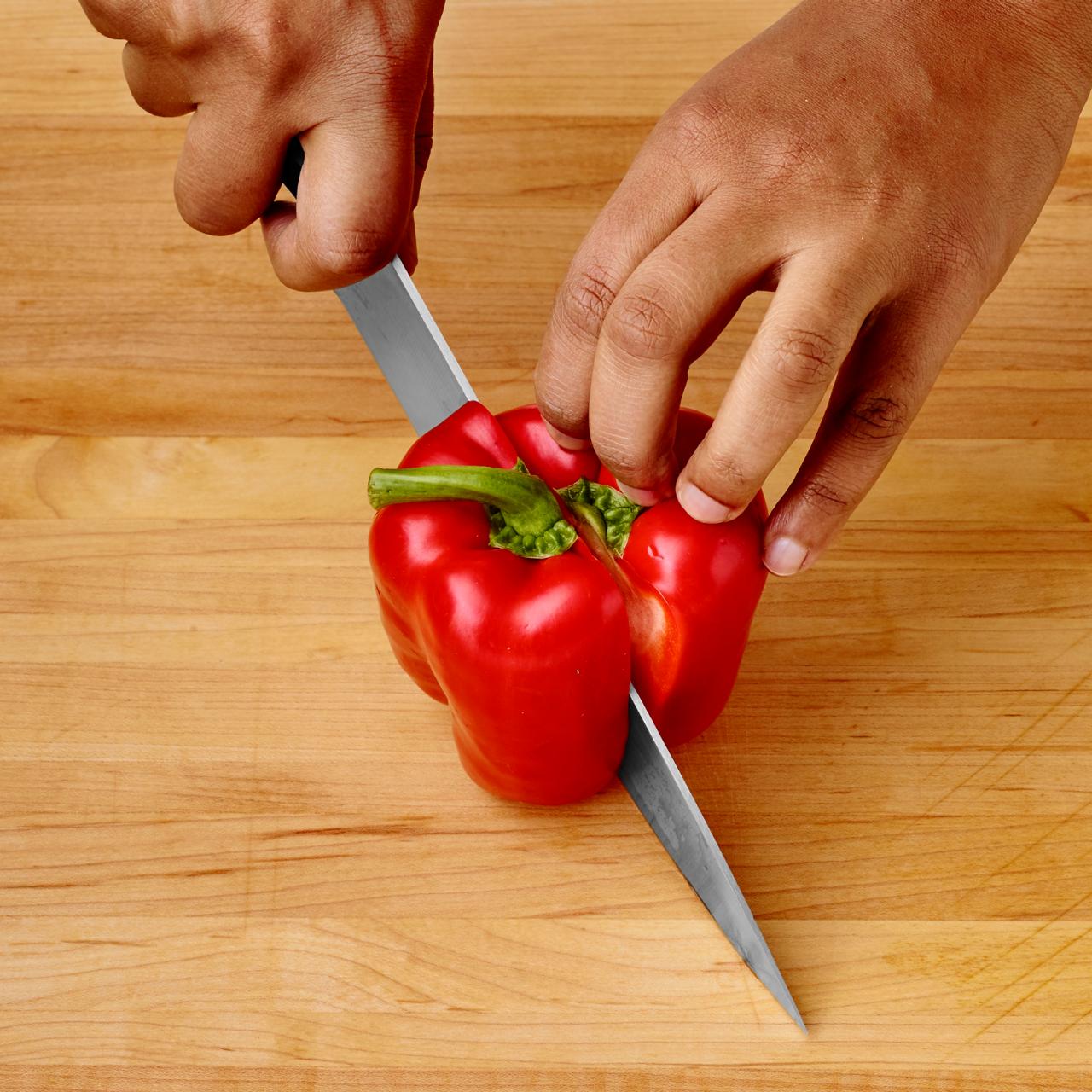 Knife Skills: How to Cut a Bell Pepper 