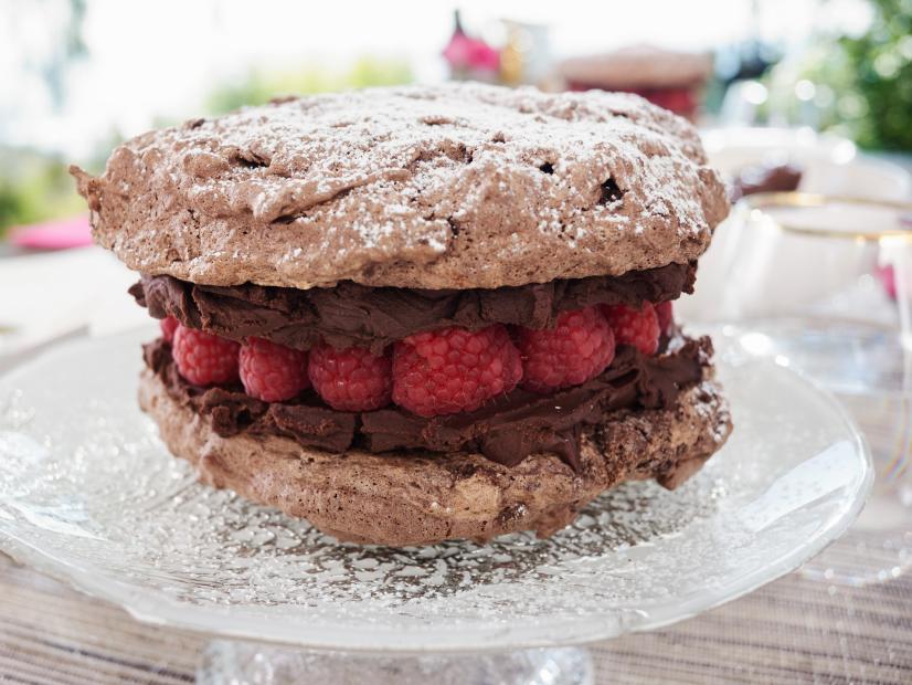 Dark Chocolate Macaron Cake Recipe Giada De Laurentiis Food Network