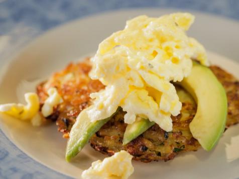 Hash Browns with Cheesy Eggs and Avocado