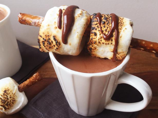 5 Indulgent Ways to Top Hot Chocolate : Food Network 