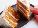 FNK CARROT CAKE FOR TWO Food Network Kitchen Food Network Pecans, Allpurpose Flour, Baking Powder, Cinnamon, Nutmeg, Sugar, Vegetable Oil, Carrots, Vanilla Extract, Cream Cheese, Unsalted Butter, Confectioners’ Sugar