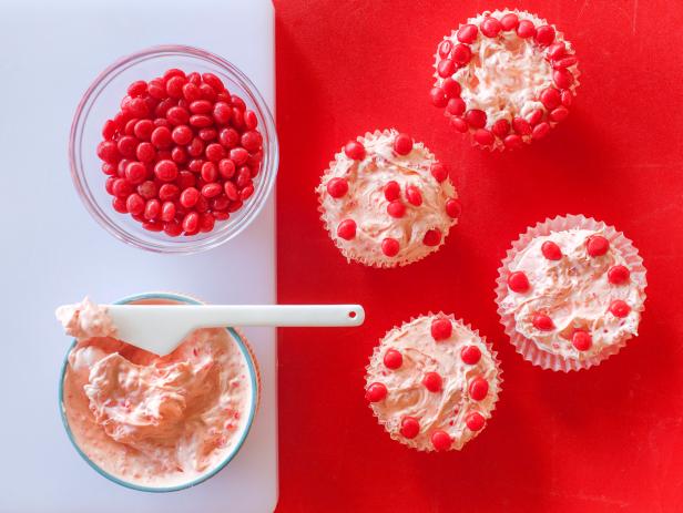 Crush red hots to make cinnamon buttercream. Photo by Jackie Alpers for the Food Network