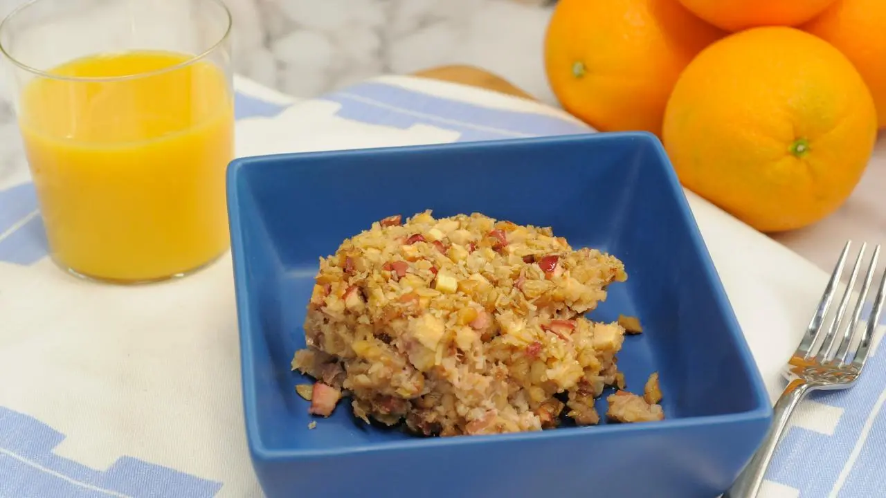 Sweet and Savory Oatmeal Bake