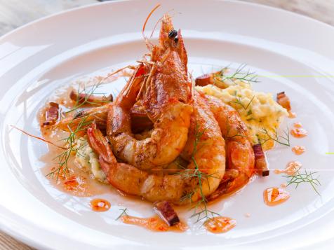 Crispy Shrimp with Pepper Jelly and Herbs