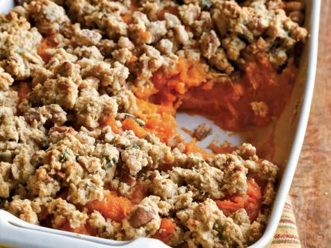 Sweet Potato Gratin with Herb Crumble
