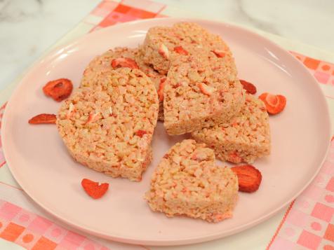 Pink Puffed Rice Cereal Hearts