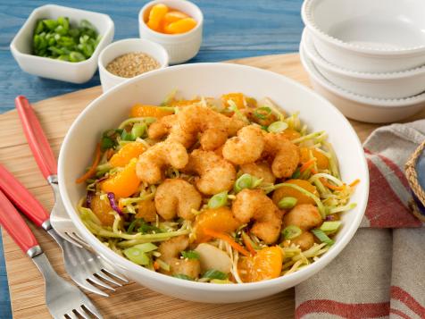 East Meets West Popcorn Shrimp Salad