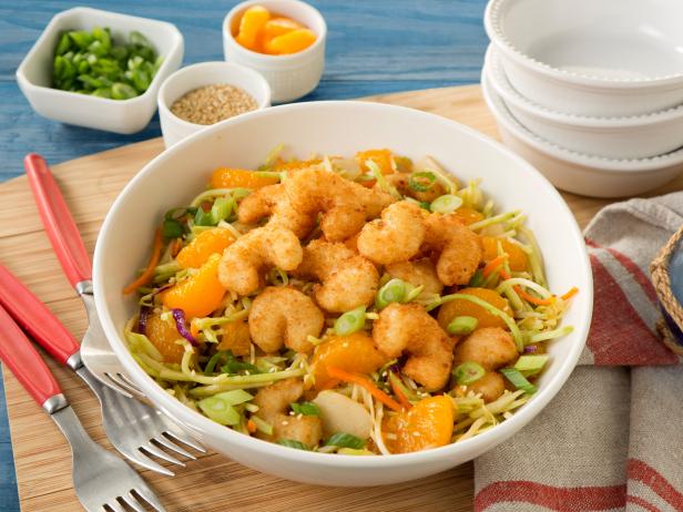 East Meets West Popcorn Shrimp Salad