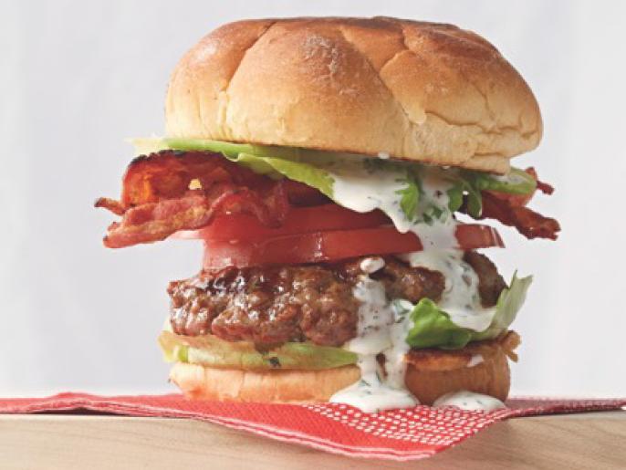 BLT Ranch Burgers Recipe Katie Lee Biegel Food Network