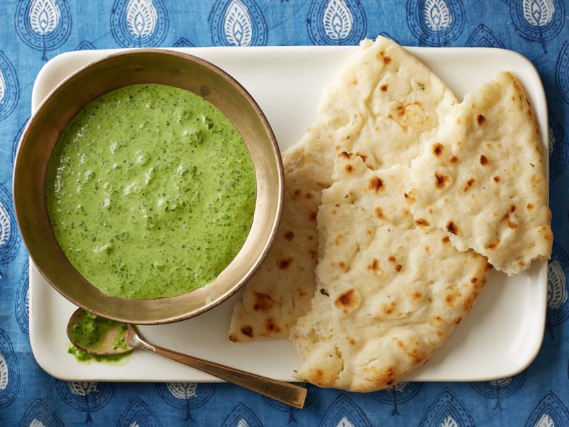 Food Network Kitchen’s fresh green chutney dip as seen on Food Network.