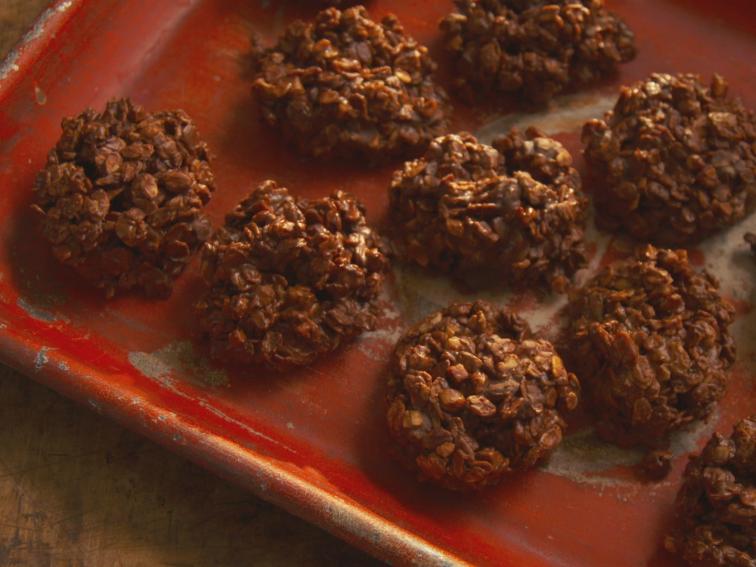 Chocolate Toffee NoBake Cookies Recipe Nancy Fuller Food Network