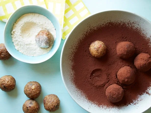 Food Network Kitchen’s healthy snacks crunchy peanut butter truffles as seen on Food Network.