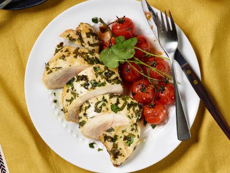 Herb Marinated Turkey Tenderloins with Avocado Dip