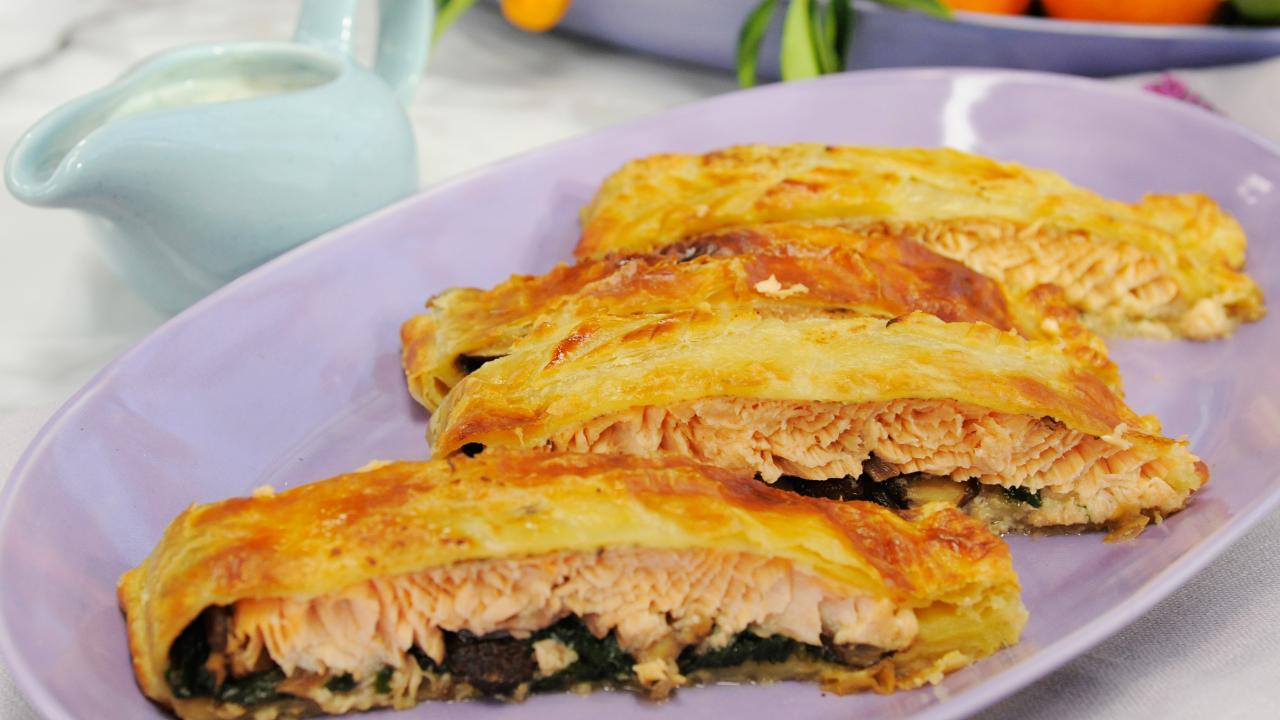 Puff Pastry-Wrapped Salmon