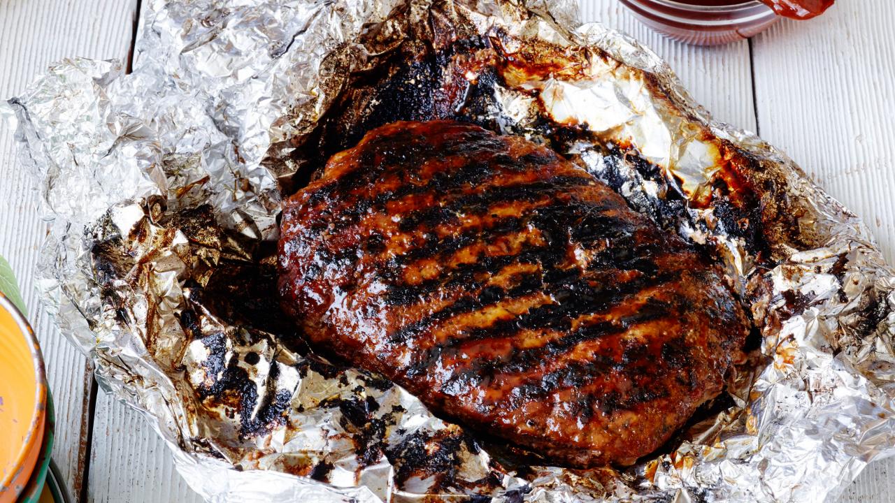 Healthy Grilled BBQ Meatloaf Foil Pack Recipe, Food Network Kitchen