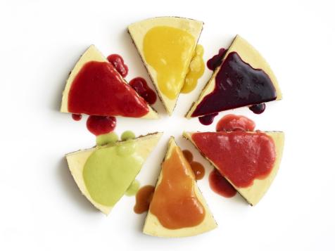 Classic Cheesecake with Homemade Fruit Sauces