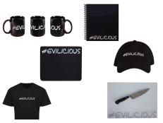 Enter to win #Evilicious products, like a T-shirt and cutting board.