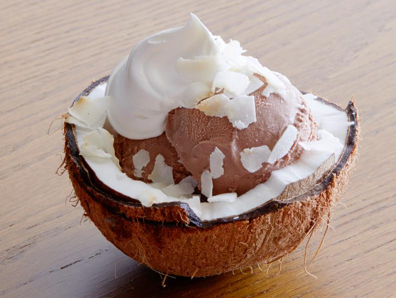 FNK COCONUTS AS BOWLS, Food Network Kitchen, Ice Cream, Coconut, Bowl