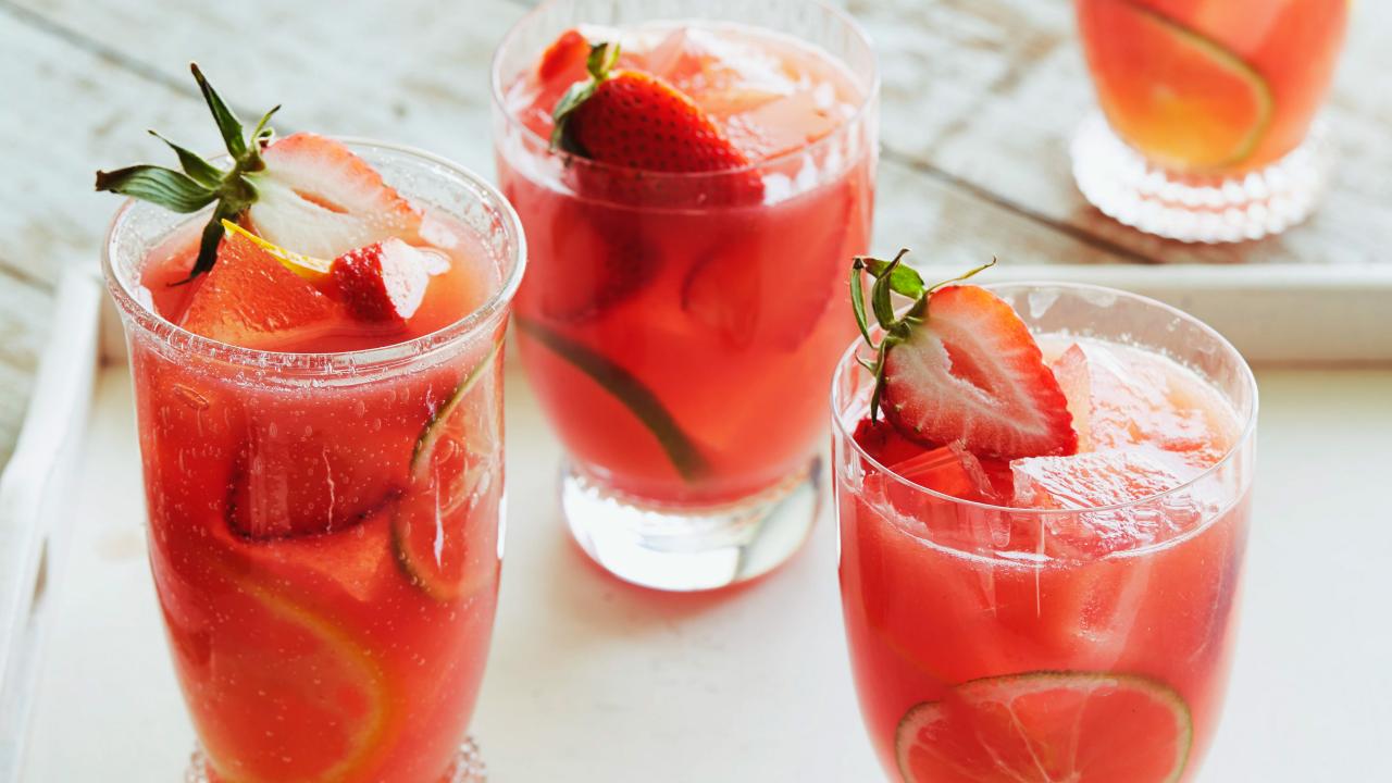 WatermelonStrawberry Sangria Recipe Bobby Flay Food Network