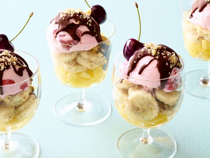 Healthy Banana Split Parfaits Recipe Food Network Kitchen Food Network