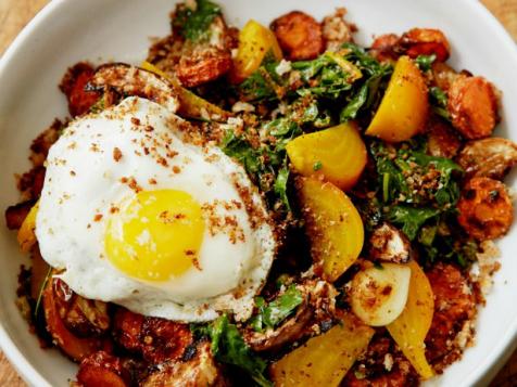 Roasted Root Vegetables with Eggs