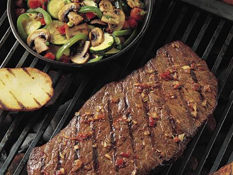 Grilled Southwestern Steak and Colorful Vegetables