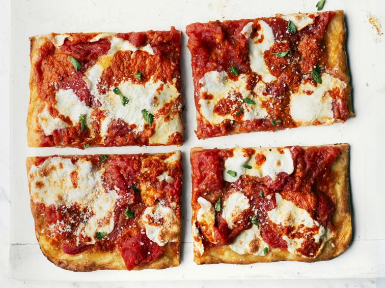 Roasted Red Pepper Pizza Recipe Food Network Kitchen Food Network