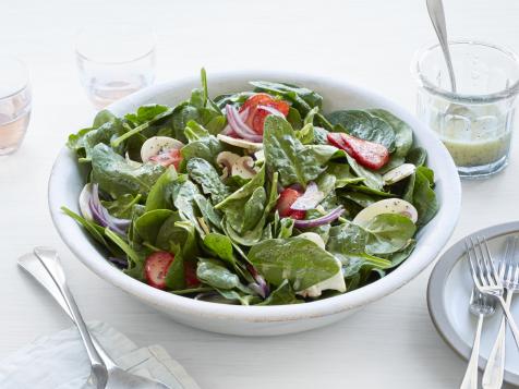 Spinach Salad with Pickled Strawberries and Poppy Seed Dressing