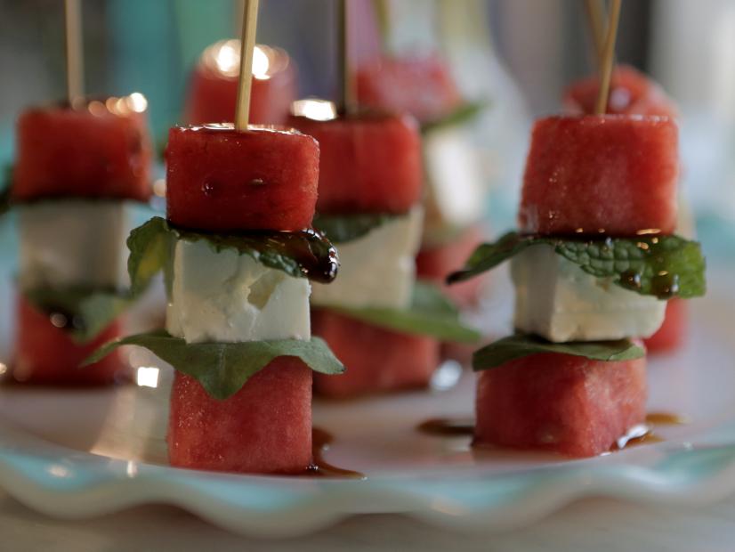 Watermelon And Feta Skewers Recipe Damaris Phillips Food Network