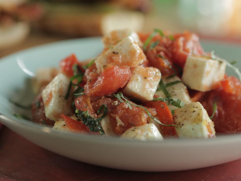 Stewed Tomato and Fresh Mozzarella Salad Recipe Damaris Phillips