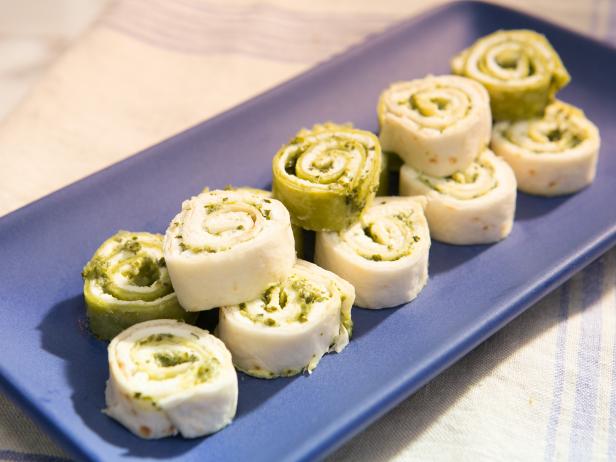 Pesto-Goat Cheese Pinwheels image