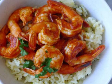 Spicy Chipotle Shrimp with Jalapeno Green Rice